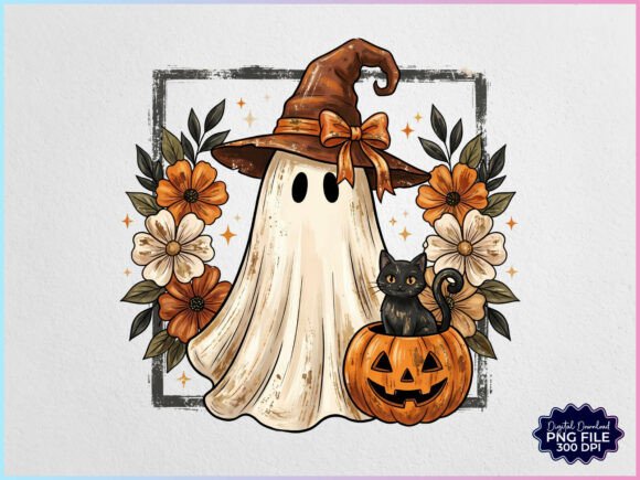 Download Vintage Halloween Ghost Witch PNG - Witch Collection