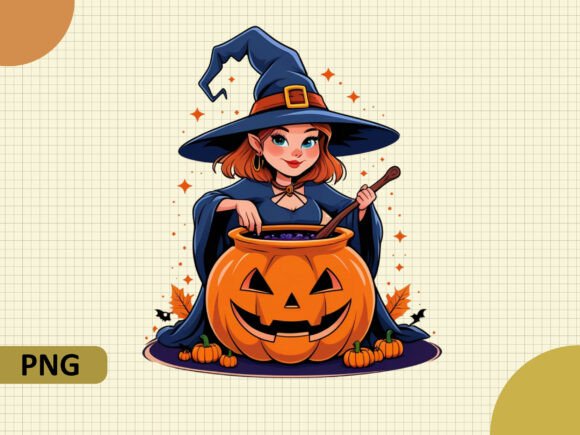 Download Witch Cauldron Pumpkin Magic Png - Witch Collection