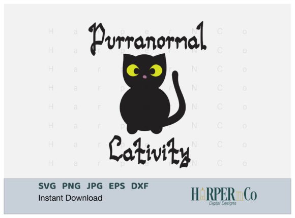 Download Purranomal Cativity SVG, Halloween Cat - Cat Collection