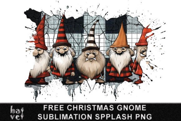 Download Distressed Christmas Gnome T-Shirt Patch - Premium Resources
