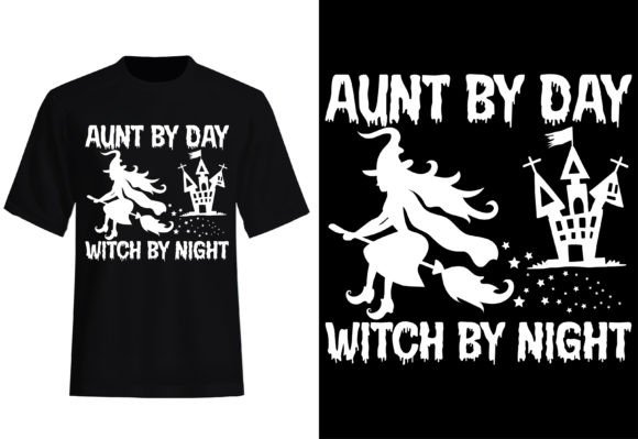 Download Witch by Night Halloween T-shirt Design - Witch Collection