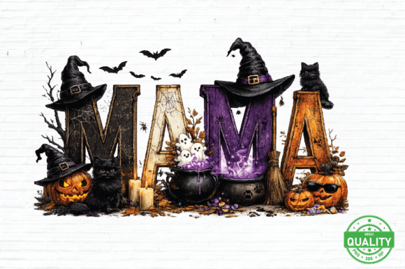 Download Mama Witch Halloween Pumpkin PNG - Witch Collection