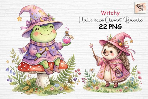 Download Witchy Halloween Clipart PNG - Witch Collection