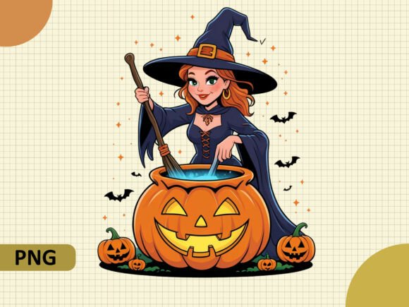 Download Witch Cauldron Pumpkin Magic Png - Witch Collection