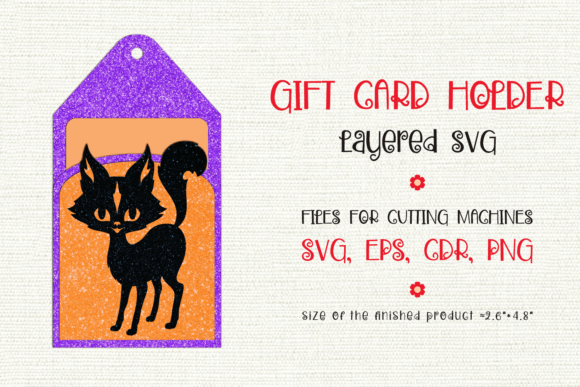 Download Black Cat | Halloween Gift Card Holder - Cat Collection