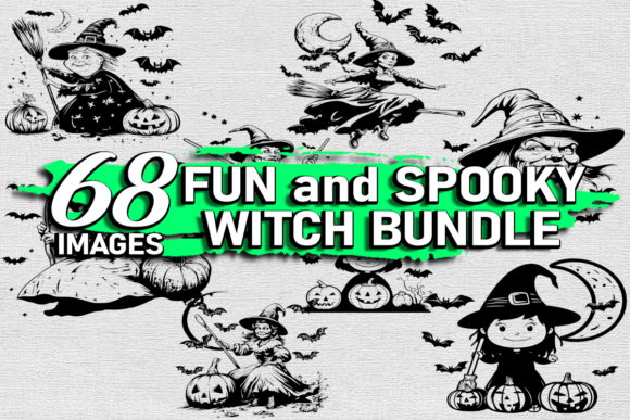 Download Spooky Witch Bundle Vector SVG PNG EPS - Witch Collection