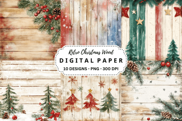 Download Retro Christmas Wood Background - Christmas wood background Collection