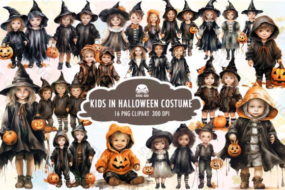 Download Kids in Halloween Costume Sublimation - Halloween costume Collection