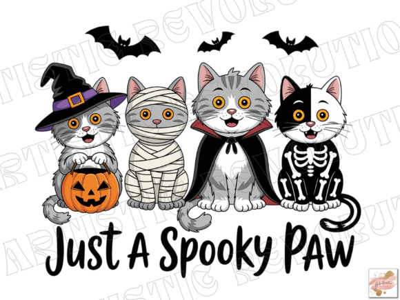 Download Spooky Halloween Cat Png Spooky Paw Png - Cat Collection
