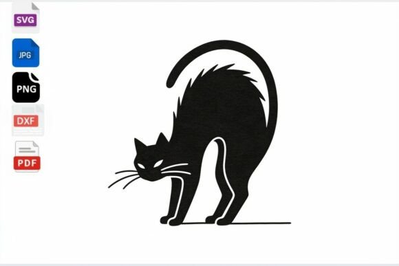Download Black Cat SVG Halloween Clipart - Cat Collection