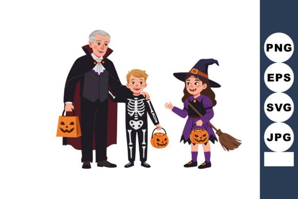 Download Children and Adult in Halloween Costumes - Halloween costume Collection