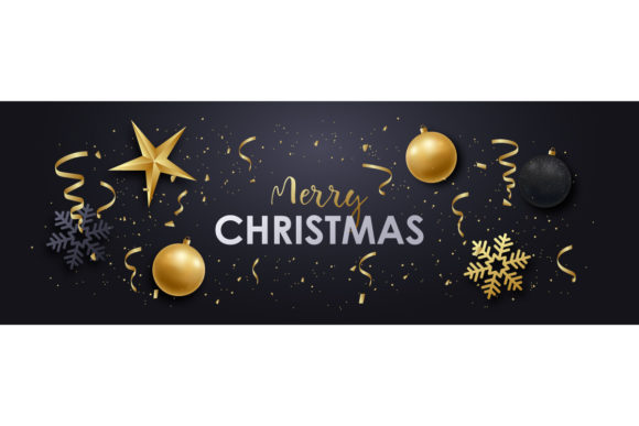 Download Merry Christmas Realistic Banner Design - Premium Bundle