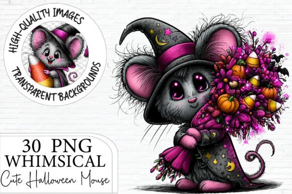 Download Witch Mouse Halloween Graphics - Witch Collection
