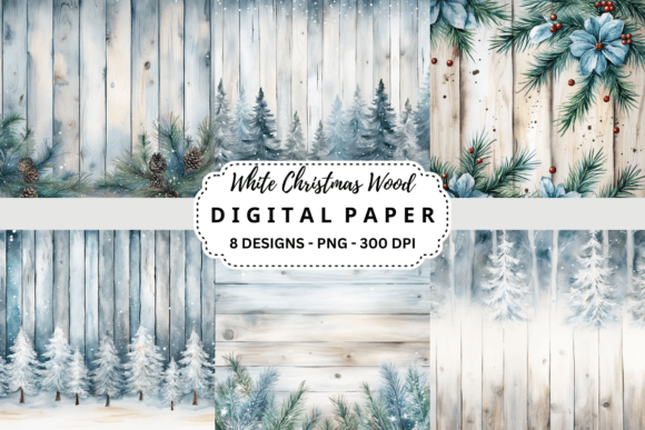 Download White Christmas Wood Background - Christmas wood background Collection