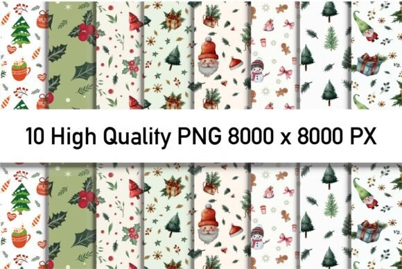 Download Christmas Pattern PNG Bundle - Premium Resources