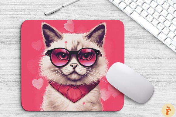 Download Cute Pink Ragdoll Cat Mouse Pad - Cat Collection