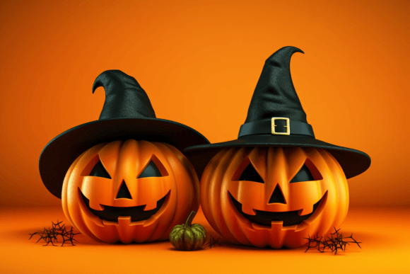 Download Spooky Halloween Pumpkins &amp; Witch Hats - Witch Collection