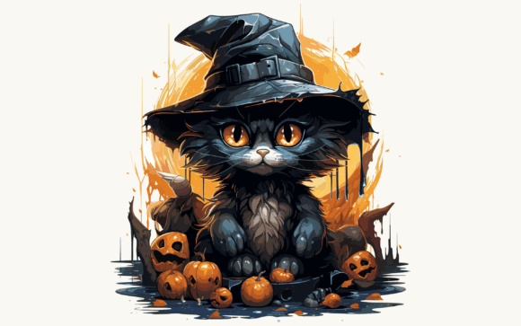 Download Cat with Halloween Elements - Cat Collection