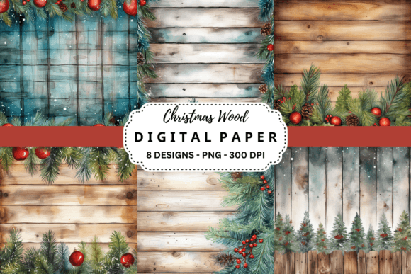 Download Watercolor Christmas Wood Background - Christmas wood background Collection